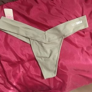 Victoria's Secret PINK olive green Thong